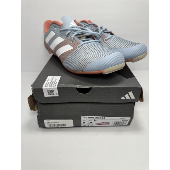NEW adidas The Road 2.0 Cycling Shoes Men 9, Women 10 Blue/White/Clay IE7019 main image 16